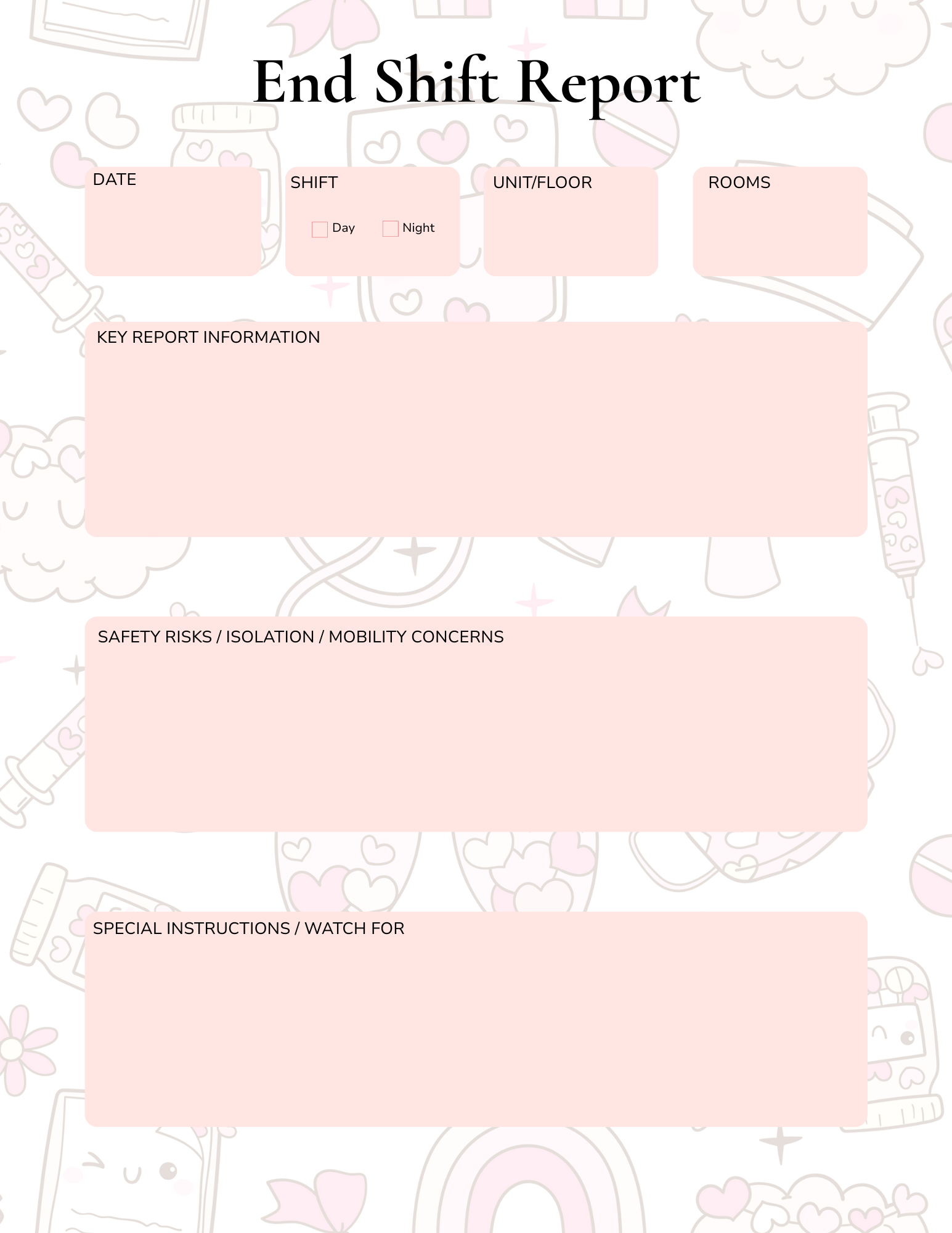 Called To Care: CNA/PCT Digital Shift Planner (GoodNotes + Notability)